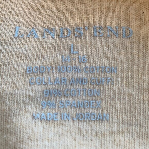 ๐ฑ 5 FOR $10. LAND"S END MOCK TURTENECK 100% COTTON TEE - Picture 3 of 4